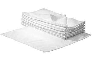 SBS ściereczki do czyszczenia z mikrofibry - 40 x 40 cm - białe - 10 sztuk