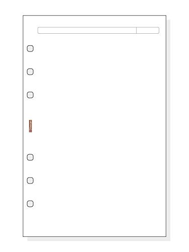 Recambio liso blanco