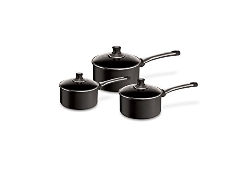 Tefal Preference Pro Non-Stick Cookware Set - 3 Pieces, Black