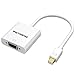 Produktbild VicTsing Mini DisplayPort DP auf VGA Adapter Kabel Konverter für Apple MacBook, MacBook Air, MacBook Pro, iMac, Mac mini, Microsoft Surface Pro/ Pro 2/ Pro 3, Lenovol Thinkpad X1/ Carbon/ Touch/ Helix. (weiß)