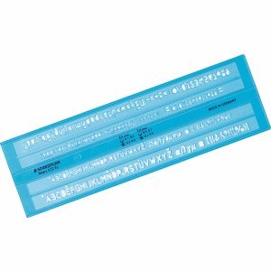 Preisvergleich Produktbild Staedtler Schriftschablone 3,5mm + 5mm