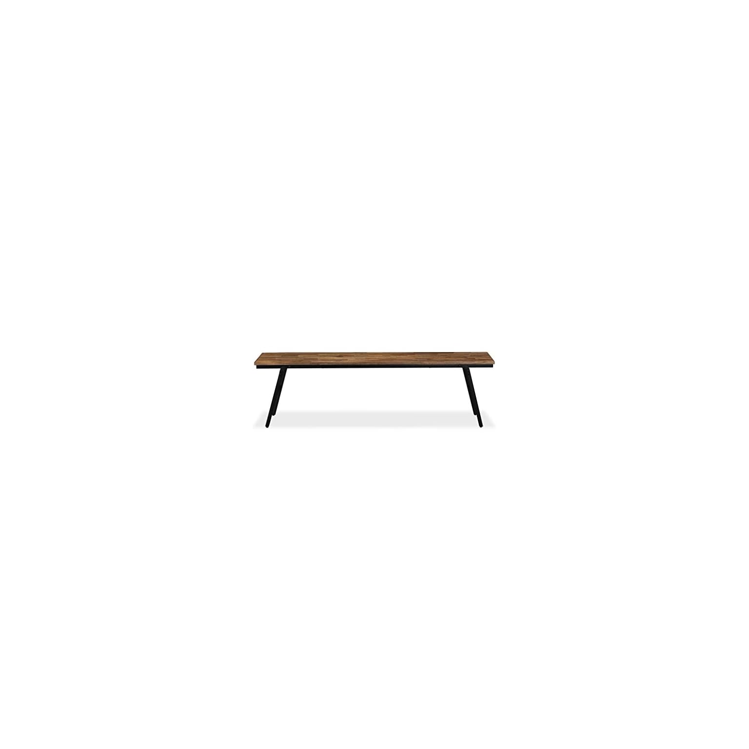 Festnight Industrial Rustic Dining Bench Wooden Foldable Kitchen Bench Reclaimed Teak and