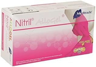 Nitrile Allogel Examination GloveĀ āĀ Pink, Large, Pack of 100