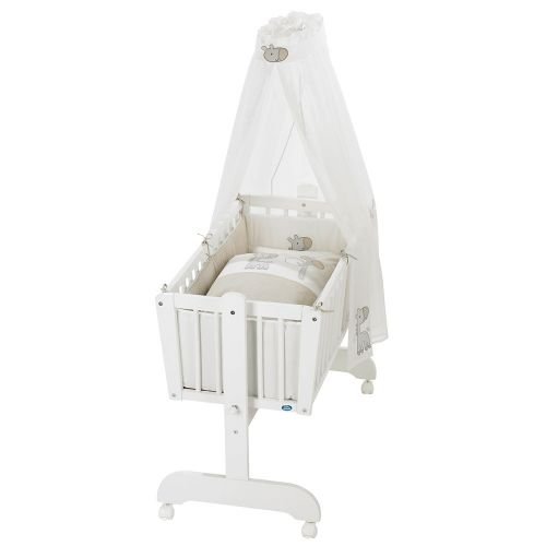 Preisvergleich Produktbild Alvi Pendelwiege Sina weiß, Giraffe beige