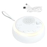 Rhitchy White Noise Machine Baby: Portable White Noise Machine With 16 Soothing Sounds, Baby White Noise Machine Rechargeable With Night Light For Sleeping Nursery Travel