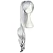 Price comparison product image COSPLAZA Cosplay Costume Wigs 90cm long Silver White Weiss Schnee White RWBY Anime Show Party Hair