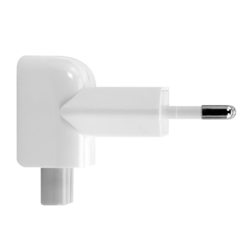 kwmobile 2x Duckhead Adapter f  r Apple Power-Adapter - EU 2 Pin Power Plug Eurostecker f  r iPad 10W und 12W und Macbook MagSafe 1 und 2 Ladeger  te