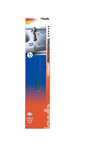 kwb 10 mm Metallbohrer HSS-E 248700 (Industriequalität, extreme Wärmebeständigkeit, für schwer zerspanbare Stoffe, präzisionsgeschliffen, DIN 338) - 3