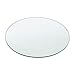 Price comparison product image [neu.haus] Round Tempered ESG Safety Glass Table Top Ø 600 x 8 mm Dining Coffee Side Table Fireplace Pad