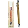 BAMBOO HAAT Wooden Pen Ballpoint Pens Combo Set of 2 | For Women & Men, School Supplies, Journaling, Gifting & Office Purpose | Bamboo Wooden Pens Pack of 2