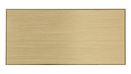 Preisvergleich Produktbild Stabiler massiv Edel Messing Namensschilder, Türschilder, Klingelschilder, Briefkastenschilder Selbstklebend inkl. wunsch Gravur (Messing matt)