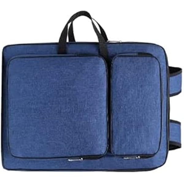 Portfolio per bambini Art Portfolio Borsa da disegno da viaggio Tote Organizer Borsa a tracolla regolabile Art Zaino con tasche per schizzi tavolozza acquerelli Pennelli Disegno Matite Arte Forniture