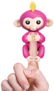 6 large induction monkey fingers monkey fingertips toys smart electric pets baby monkey boys and girls children (Red (battery type))