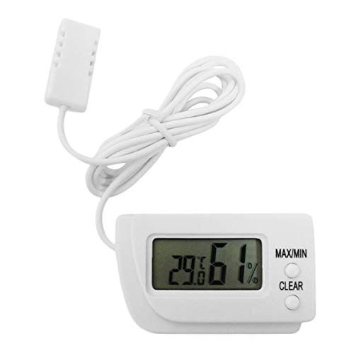 Preisvergleich Produktbild Kongqiabona Mini LCD Digitaler Inkubator Thermometer Hygrometer Fernmessinstrument Fernmessung von Luftfeuchtigkeit und Temperatur Flip aus Stand