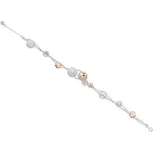 Gioiello Italiano - Glitter Armband in 14K bicolor gold