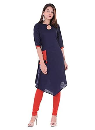 My Garv Stylish Fish Cut Kurti : Amazon 