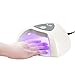 MelodySusie® Portable 24W LED Nail Lamp - Quick Drying for Curing LED Gel Polish, with Timer Setting 15s/30s/60s (White)