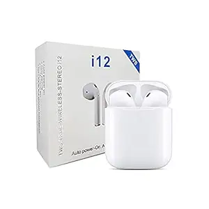 DRdzire i12 New Bluetooth Earphones Touch Sensor with in Built Mic and High Bass Level Supporting All Smart Phone & Device