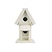 Produktbild Wunderbar Deko Vogelhaus aus Holz Shappy Weiß Gartendeko Dekoration