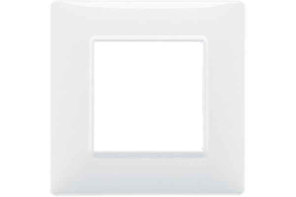 Vimar 14642.01 Plana Plaque 2 modules, technopolymère, blanc