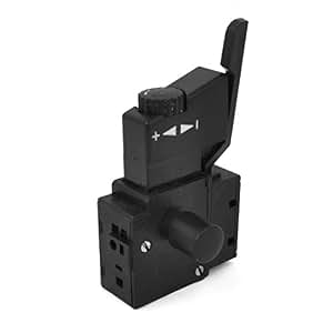 Interruptor De Gatillo Aexit FA2-6/1BEK Para Taladro Eléctrico, AC 250V 6A, DPST, Color Negro, Con Bloqueo