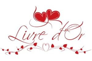 Livre d'Or: Livre d’or mariages, pacs, retraites, anniversaires, noces, baby shower... | rouge et blanc | 100 pages à remplir | 8,25" x 8,25"