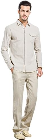 UAISI Men Full Length Loose Casual Spring Pants
