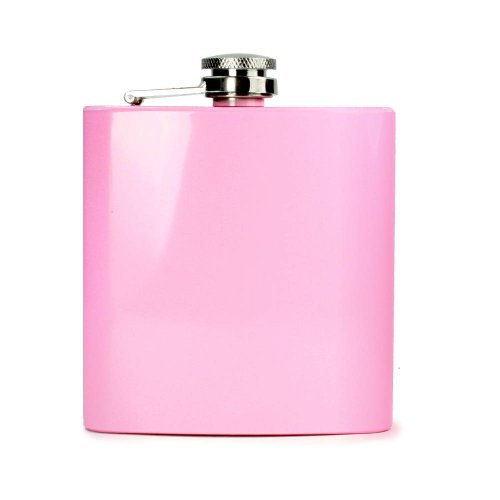 E-Volve Flachmann Hip Flask 6 Unze – Edelstahl – Rosa – für besonderen Anlässen (Hochzeit, Sport, Golf, Vatertag) - 3