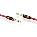 Produktbild Gaoxingbianlidian001 Audiokabel, 6,5-Mixer-Kabel, bequem für Doppelkopf, Gitarrenkabel (8/10/12/15/20 / 30m, rot) Gute Qualität (Size : 12meter)