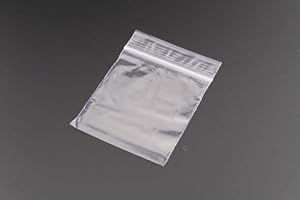 BAG IT PLASTICS Grip Seal Bags - GRIPWELL Self Seal Resealable Food Safe - 2.25" x 2.25" / 56mm x 56mm - Box of 1000