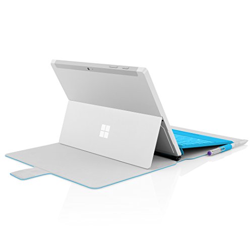Incipio Roosevelt Klapptasche für Microsoft Surface 3 – von Microsoft zertifizierte Kunstledertasche mit Kickstand Kompatibilität und Magnetverschluss – cyan - 6