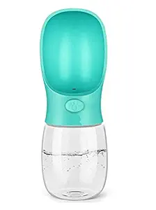 Petlicious & More? Dog Water Bottle for Walking or Outdoor Travel with Bowl Dispenser, Antibacterial Portable Leak Proof Pet Travel Water Drink Cup, Water Drinking Bottle 350ml -Color May Vary