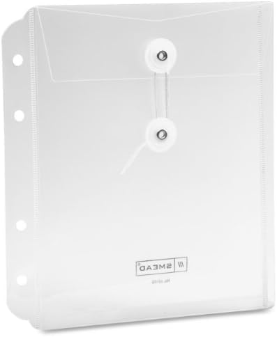 Side/Top Loading Envelope, Jacket, 8 1/2 x 7, Poly, Clear, 5/Pack