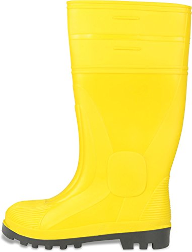 Baustiefel S5 Gummistiefel mit Zehenschutz, EN ISO 20345 Gelb Gr. 38-48 - 2