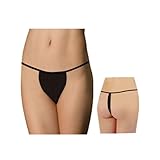 F602-1010 Deo Black G-String 50 pcs - FREE DELIVERY