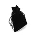 Produktbild PIXNOR 9 * 12cm Samt Schmuck Beutel Geschenk Säckchen Samtbeutel - 10pcs (schwarz)