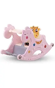 Mothers Love Baby Rocking Chair Rocking Chair Horse for Kids Toddlers Chair Plastic Rocking Ride Chair Indoor and Outdoor for Boy and Girls 8 Months -3 Years Boys and Girls (Pink )