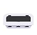 Produktbild JIEJIEZ USB-Hub der Aufbewahrungsbox, Erweiterungsbox für ABS-Kabelmanagement, 27 * 13 * 13 cm 4P (Farbe : Weiß)
