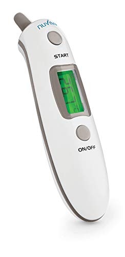Preisvergleich Produktbild Nuvita 2070 Medizinisches Ohrthermometer Fiberthermometer / Professionelles Digitales Medizinisches Thermometer für Babys 0+ Kinder Erwachsene / EU Marke