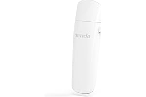 Tenda U12 AC1300 Dwuzakresowy bezprzewodowy adapter Wi-Fi USB 3.0 z wbudowaną anteną o wysokim wzmocnieniu na komputer PC, współpracuje z systemami Windows i Mac OS, biały