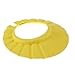 YKS 1 PCS Adjustable Soft Baby Kids child Children Shampoo Bath Shower wash hair Waterproof Eye Shield Cap Hat Shield sun cap Tub Bathtub Visor for Toddler (Yellow)