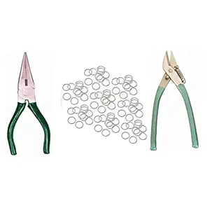 An Sunshine Jewellery Making Silver Jump Ring for Quilling Kit, Jewellery Making Accessories Silver (250 pcs)