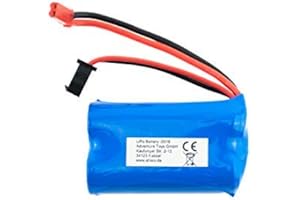 efaso Akumulator 6,4 V 750 mAh Li-Po z JST i JST-SM 3-pinowy wtyk pasujący do WLToys A959-A