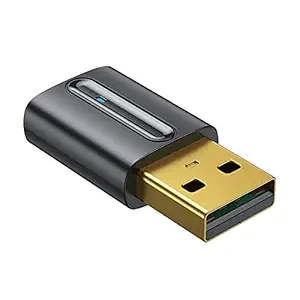 Tooarts USB BT 5.0 Audio Transmitter Wireless Audio Dongle Adapter Hands-Free with Microphone for TV Laptop Desktop PC