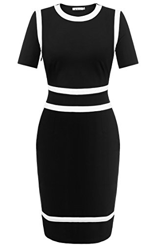 Preisvergleich Produktbild ZEARO Damen Stretchkleid Sommer Bodycon Dress Etuikleid OL Business Kleid