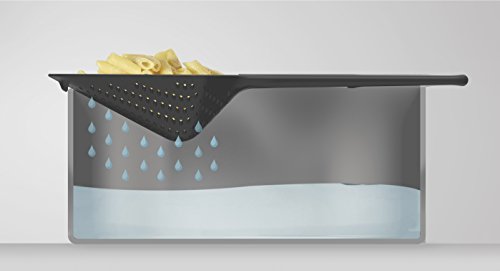 Joseph Joseph JJ381 Scoop Plus hitzebeständiges Löffelsieb XL mit Topfhaken, grün - 5