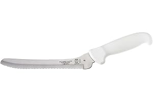 Mercer Culinary M18120 Couteau de chef Couteau à pain décalé de 20,3 cm. blanc