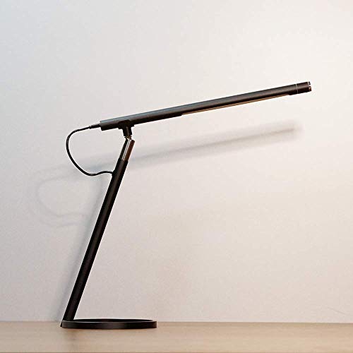 Preisvergleich Produktbild Eyocean Berührungssteuerung Schreibtischlampe, Stufenloser Dimmfunktion Tischlampe, 3 Farbmodi Augenpflegendes Leselicht mit Timing-Funktion, Aluminiumlegierung,CE-Adapter enthalten, 7W, Schwarz