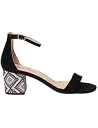 EXE G41007723004 Sandalias Altos Mujeres Negro 41