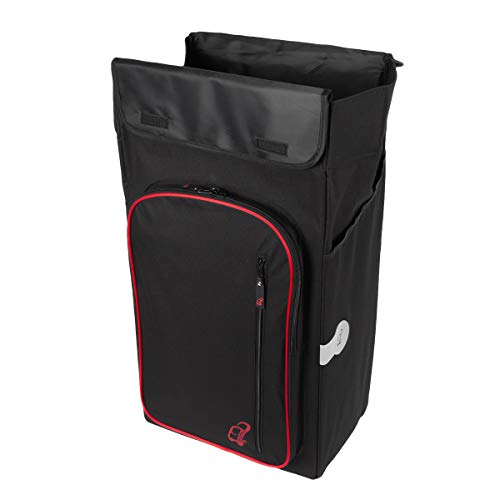 Andersen Carro de compra Royal XXL con bolsa Toto negra, volumen 56L, compartimento termico, marco aluminio y ruedas neumaticás - Andersen Shopper Manufaktur